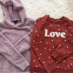 SOLD 


Jumping Beans Red Fleece Pullover and Pink Art Class Fleece Hoodie